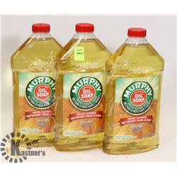 LOT OF 3 MURPHY OIL SOAP 950ML EACH