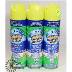 LOT OF 3 SCRUBBING BUBBLES CLEANERS