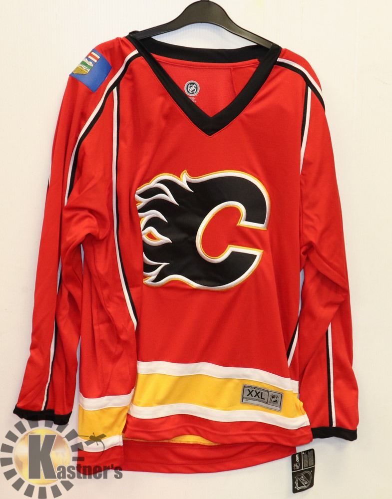 NEW MENS CALGARY FLAMES JERSEY SHIRT SIZE XXL