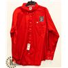 Image 1 : RED MENS CINCH BUTTON UP SHIRT SIZE LARGE.