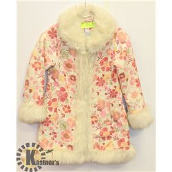 GIRLS H&M FLORAL SPRING COAT