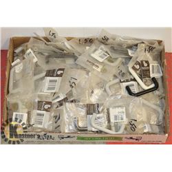 FLAT OF PLASTIC DRAWER HANDLES