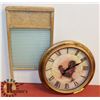 Image 1 : SHOW HOME DECOR ROOSTER CLOCK AND VINTAGE WASH