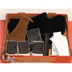 FLAT OF NEW JEWELRY GIFT BOXES & DISPLAYS