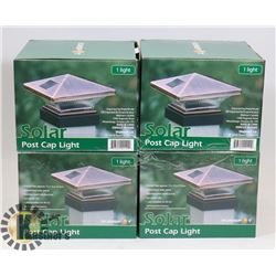 LOT OF 4 NEW SOLAIRE POST CAP LIGHTS