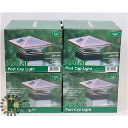 LOT OF 4 NEW SOLAIRE POST CAP LIGHTS