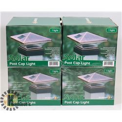 LOT OF 4 NEW SOLAIRE POST CAP LIGHTS