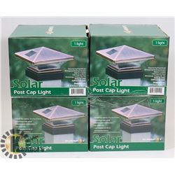 LOT OF 4 NEW SOLAIRE POST CAP LIGHTS