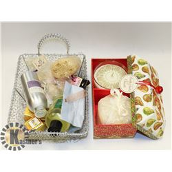 LOT OF BATH SALTS & BATH SETS