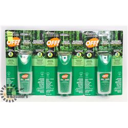 LOT OF 3 OFF DEEP WOODS 30 SPRAY