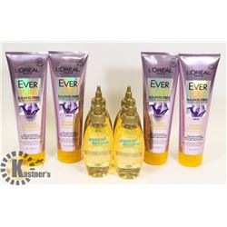BAG OF ASSORTED OGX & LOREAL HAIR PRODUCTS