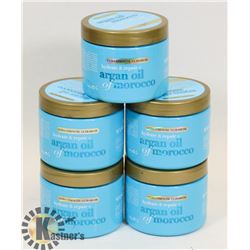 LOT OF 5 OGX EXTRA STRENGTH HYDRATE & REPAIR ARGAN