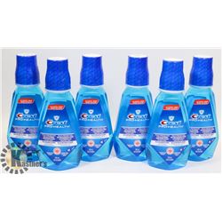 BAG OF 6 CREST PRO HEALTH MOUTHWASH,