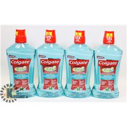 LOT OF 4 COLGATE TOTAL GUM HEALTH MOUTHWASH,