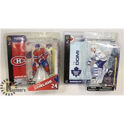 TWO MCFARLANE HOCKEY FIGURES: TIE DOMI