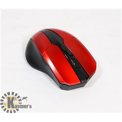 NEW RED WIRELESS OPTICAL MOUSE