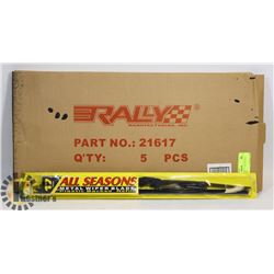 PACK OF 5 NEW 17" ALL SEASON WIPER BLADES