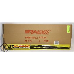PACK OF 5 NEW 24" ALL SEASON WIPER BLADES