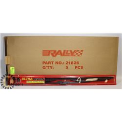 PACK OF 5 NEW ULTRA VISION 26" METAL WIPER BLADES