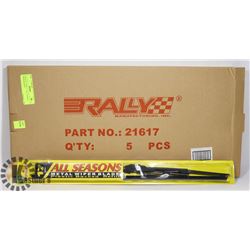 PACK OF 5 NEW 17" ALL SEASON WIPER BLADES