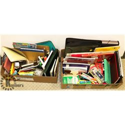 2 BOXES OF OFFICE SUPPLIES.