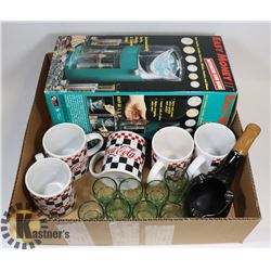 MISCELLANEOUS LOTS:  COIN SORTER, COKE