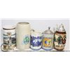 Image 1 : LOT OF 5 COLLECTIBLE BEER STEINS