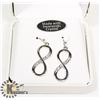 Image 1 : INFINITY SYMBOL SWAROVSKI CRYSTAL EARRINGS
