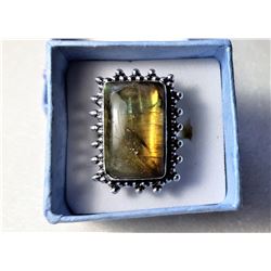 15)  SILVER 925 STAMPED RECTANGULAR