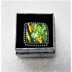 22)  SILVER 925 STAMPED SQUARE CUT