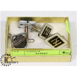 2 PAIRS OF STEAMPUNK CUFFLINKS