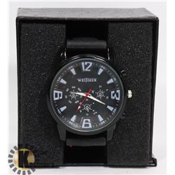 NEW - WEILLEER MAN'S WATCH WITH RUBBER STRAP