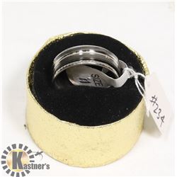 NEW - STAINLESS STEEL RING SIZE 11