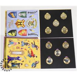 LOT OF 2 HARRY POTTER COLLECTORS MEDALS &
