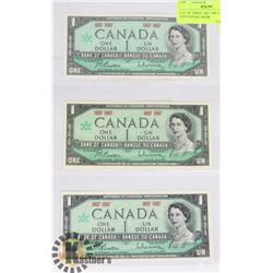 LOT OF THREE 1867-1967 CANADIAN CENTENNIAL BANK
