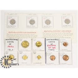 LOT OF 4 VARIOUS WORLD & USA BUFFALO NICKEL COIN