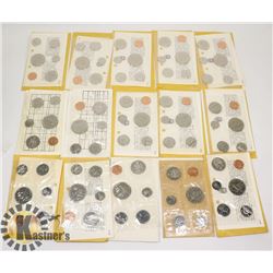 LOT OF 15 ASSORTED CANADIAN PROOF-LIKE COIN SETS.