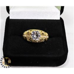 NEW GOLD PLATED RING SZ 7