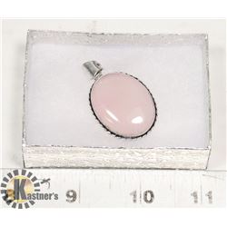 #22--PINK ROSE QUARTZ PENDANT GEMSTONE