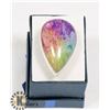 Image 1 : #34-RAINBOW SOLAR QUARTZ GEMSTONE RING/SIZE 7
