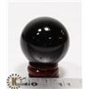 Image 1 : #54-BLACK OBSIDIAN SPHERE BALL 38.5 mm