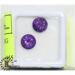 #50-PURPLE AMETHYST MATCHING PAIR 3.5 CT