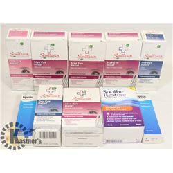 BAG OF ASSORTED EYE DROPS