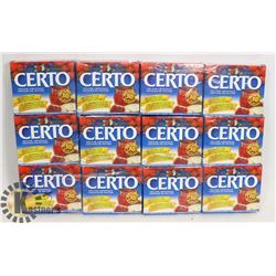 LOT OF 12 CERTO PECTIN CRYSTALS