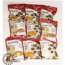 LOT OF 9 ASSORTED SPICES