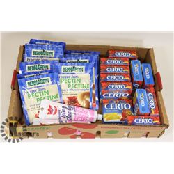 FLAT WITH  PECTIN, CERTO AND ICING