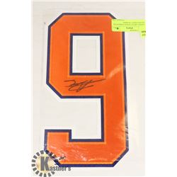 ADAM LARSON SIGNED EDMONTON OILERS JERSEY NUMBER