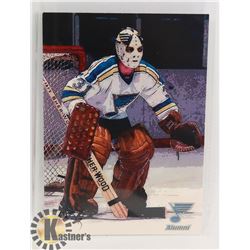 ED STANIOWSKI ST LOUIS BLUES SIGNED POSTCARD.