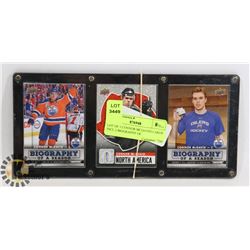 LOT OF 3 CONNOR MCDAVID CARDS INCL 2 BIOGRAPHY OF