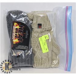 2 PACK OF LADIES HEAT WAVE MITTENS